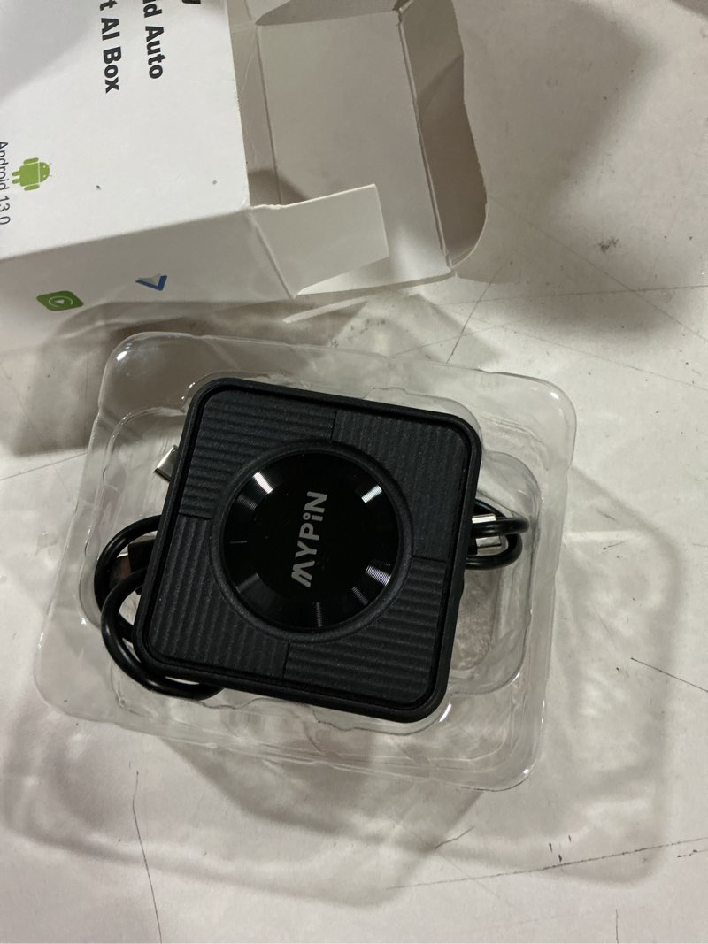 Condition photo showing Good Condition for upgraded wireless carplay adapter, 3-in-1 wireless carplay & android auto& video adapter, support netflix youtube support tf card, plug & play, usb type c, usb type a compatible with iphone & android with wifi