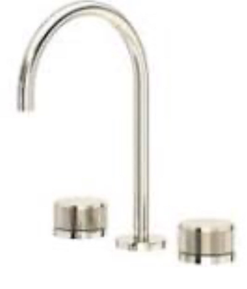 ROHL Amahle Widespread Lavatory Faucet with C-Spout-Less Handles TAM08D3PN, (incomplete)