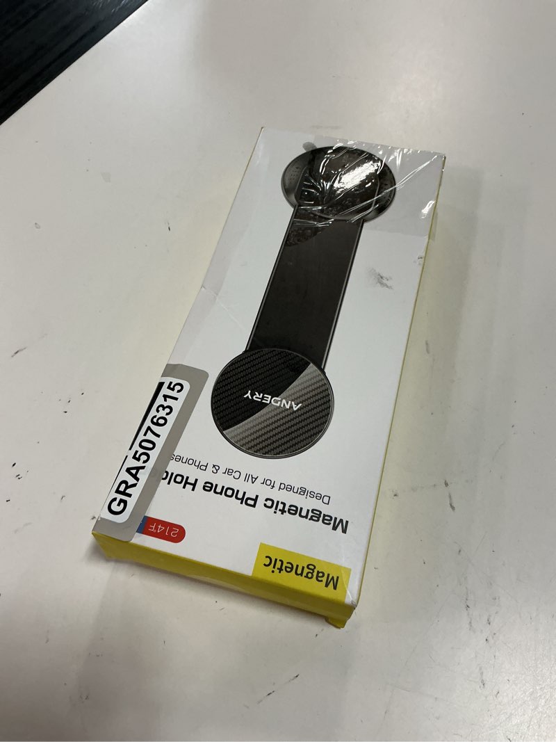 Condition photo showing Good Condition for andery car phone holder for magsafe [360° adjustable memory alloy arm | 2400gf strongest magnetic power] bendable car mount, phone holders for your car for iphone all smartphones valentine's day gift with dashboard pad