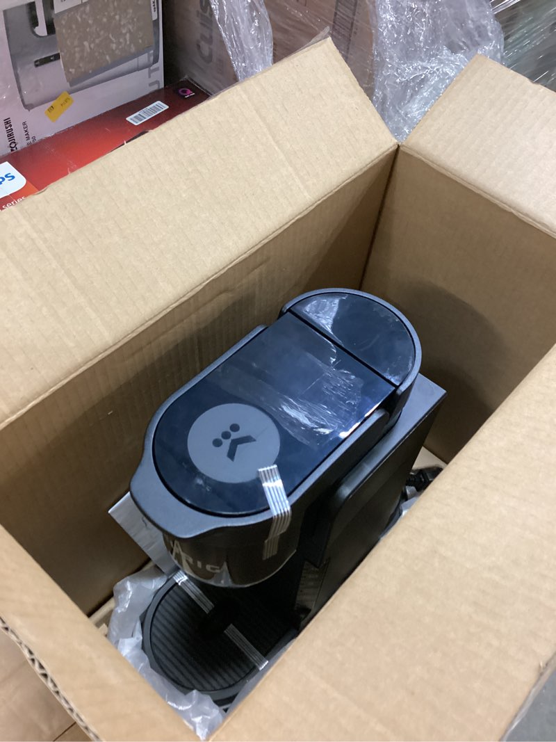 Condition photo showing As Is for Keurig K-Express Single Serve K-Cup Pod Coffee Maker, 3 Brew Sizes, Strong Button Feature, 42oz Removable Reservoir, Black