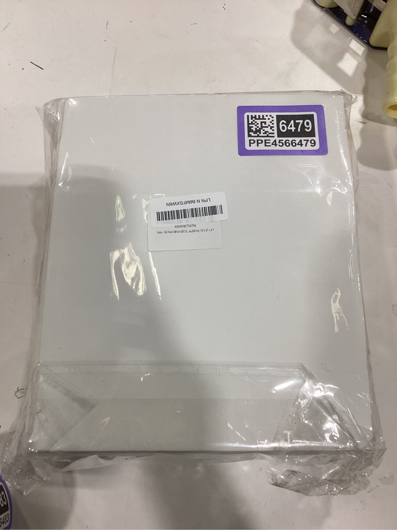Condition photo showing New/Like New for 36 pack white gift boxes with lids bulk, bridesmaid proposal box with ribbon, gift boxes for wedding, birthday,baby shower and the other parties.(white 10''x 8'' x 4'') white 36 pack ?10''x 8'' x 4''?