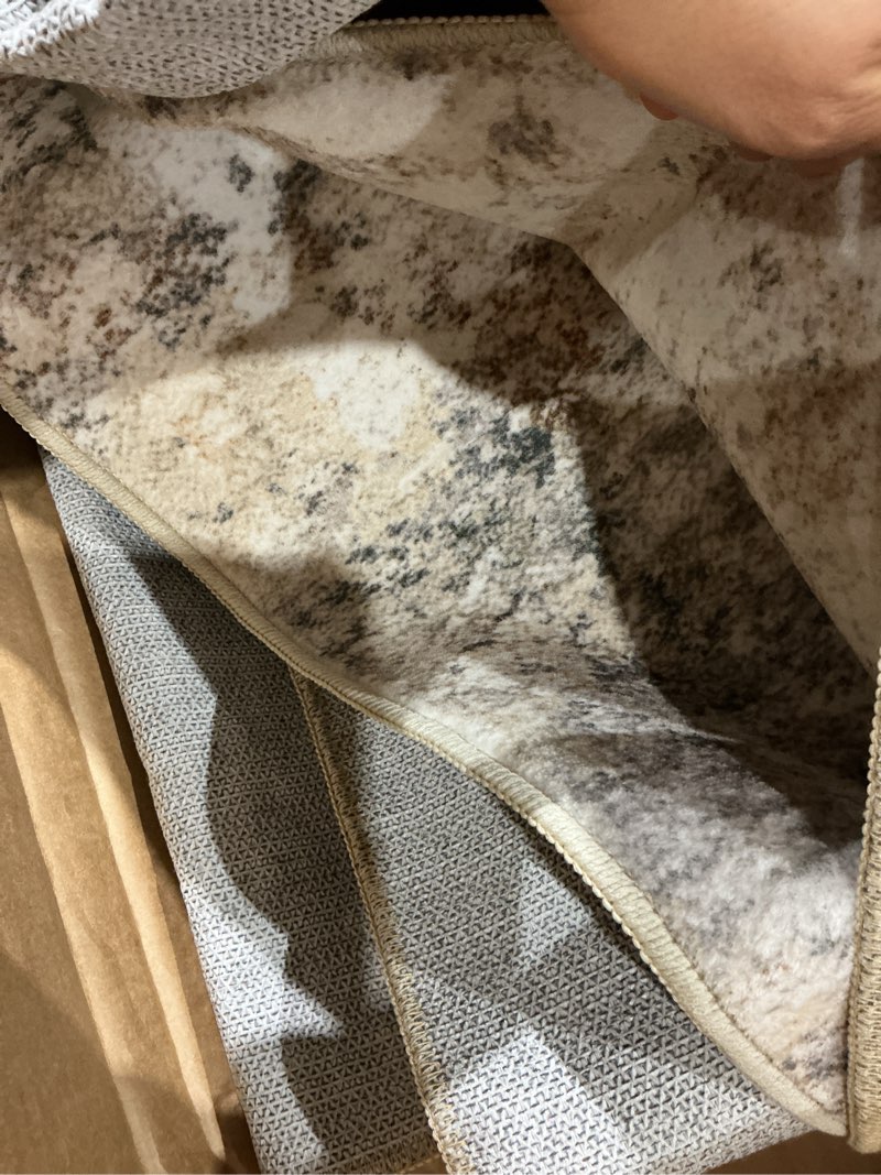 Condition photo showing As Is for area rug