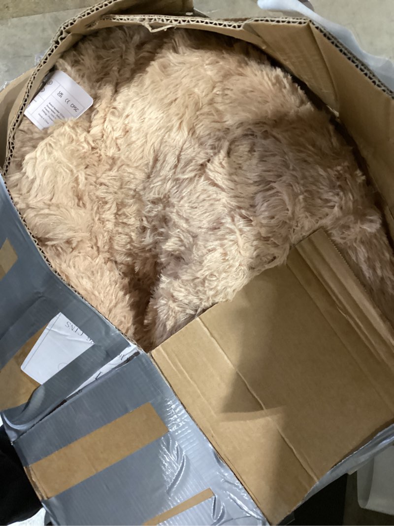 Condition photo showing As Is for MaoGoLan Giant Teddy Bear - 5 Feet Tall, Red Heart, Brown, Huge Valentine's Teddy Bear for Loved Ones - Anniversary, Birthday 5 Feet Brown