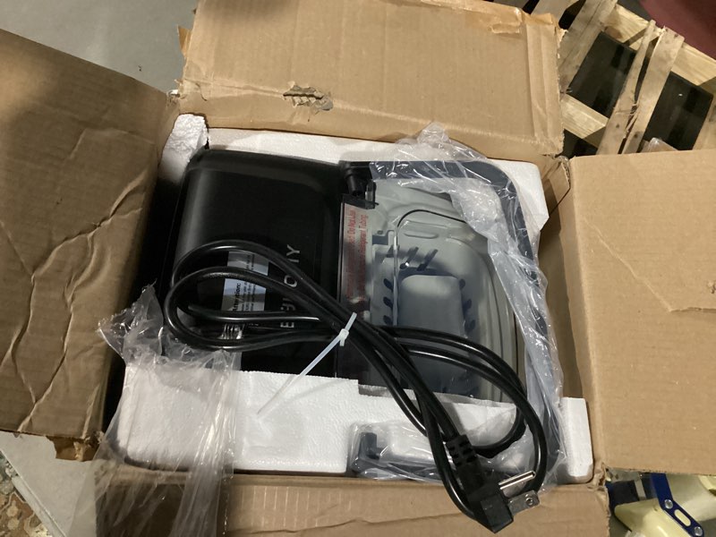 euhomy ice maker countertop, portable ice machine with carry handle, 26.5lbs per day, 9 cubes in 6 m