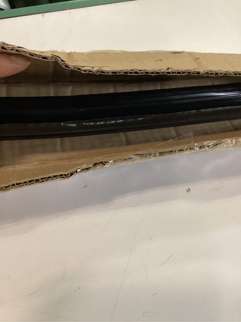 Condition photo showing New/Like New for pushglossy 1 pcs replacement door bottom with vinyl fins 36" long 1 3/4" wide threshold seal bottom of door weatherstrip kerf weather stripping for 7/8" between barbs (black) black 1