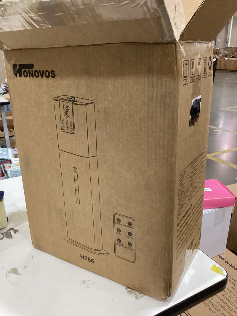 Condition photo showing Good Condition for Smart Humidifiers Large Room Bedroom Home, 2.11Gal(8L) Quiet Top Fill Cool Mist Humidifier, Smart App & Remote Control, 3 Speed Humidifier with 360° Nozzle, Humidity Setting for Baby Office Black