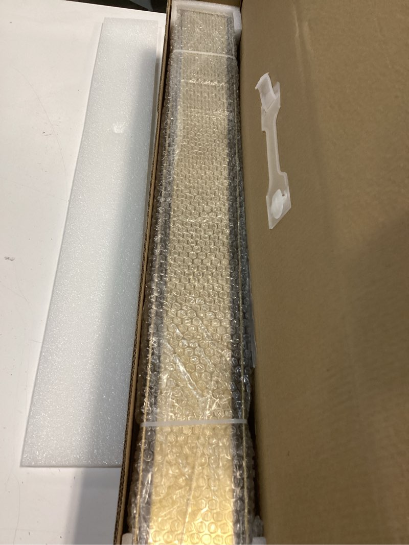 Condition photo showing New/Like New for 24-inch linear shower drain with tile insert grate, sus 304 stainless steel linear drain, brushed gold long rectangle shower floor drain with leveling feet, hair strainer, fits bathroom brushed gold 24 inch