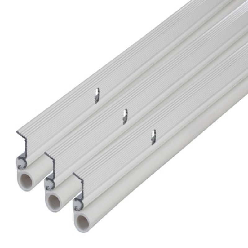 M-D 7-ft x 1-in x 1-in White Aluminum/Vinyl Door Weatherstrip