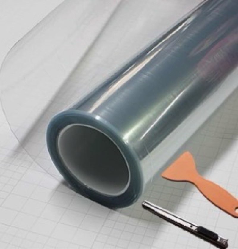 diyah extra thick clear paint protection bulk vinyl wrap film with hand tools (48" x 60" / 4 ft x 5 