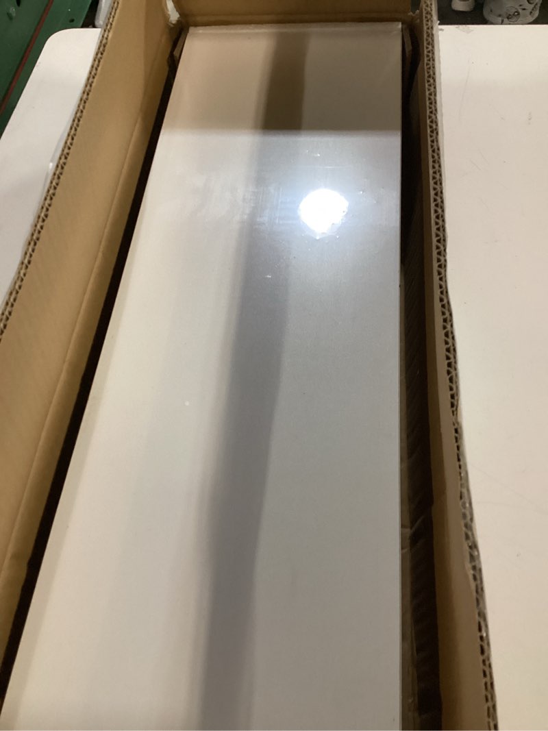 Condition photo showing Good Condition for INHABIT UNION White Floating Shelves for Wall-24in Wall Mounted Display Ledge Shelves Perfect for Bedroom Bathroom Living Room and Kitchen Decoration Storage (Set of 2) White 24 Inch