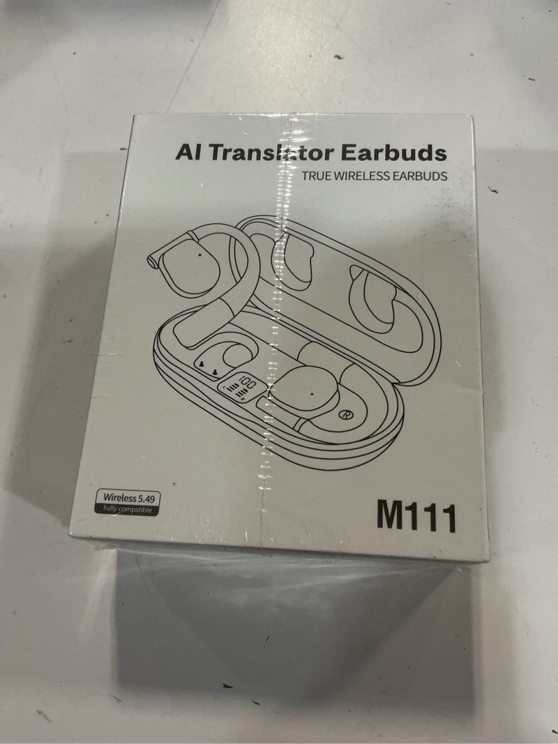 Condition photo showing New/Like New for AI Language Translator Earbuds, OWS Real-Time 3-in-1 Translation Earbuds 144 Languages & Accents, Translation Device for Travel Business Learning, Black