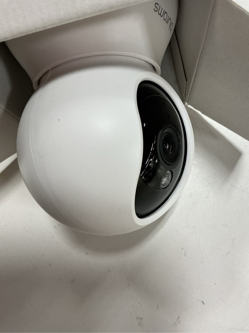 Condition photo showing Good Condition for Security Camera 2K, blurams Baby Monitor Dog Camera 360-degree for Home Security w/Smart Motion Tracking, Phone App, IR Night Vision, Siren, Works with Alexa & Google Assistant & IFTTT, 2-Way Audio White-1Pack