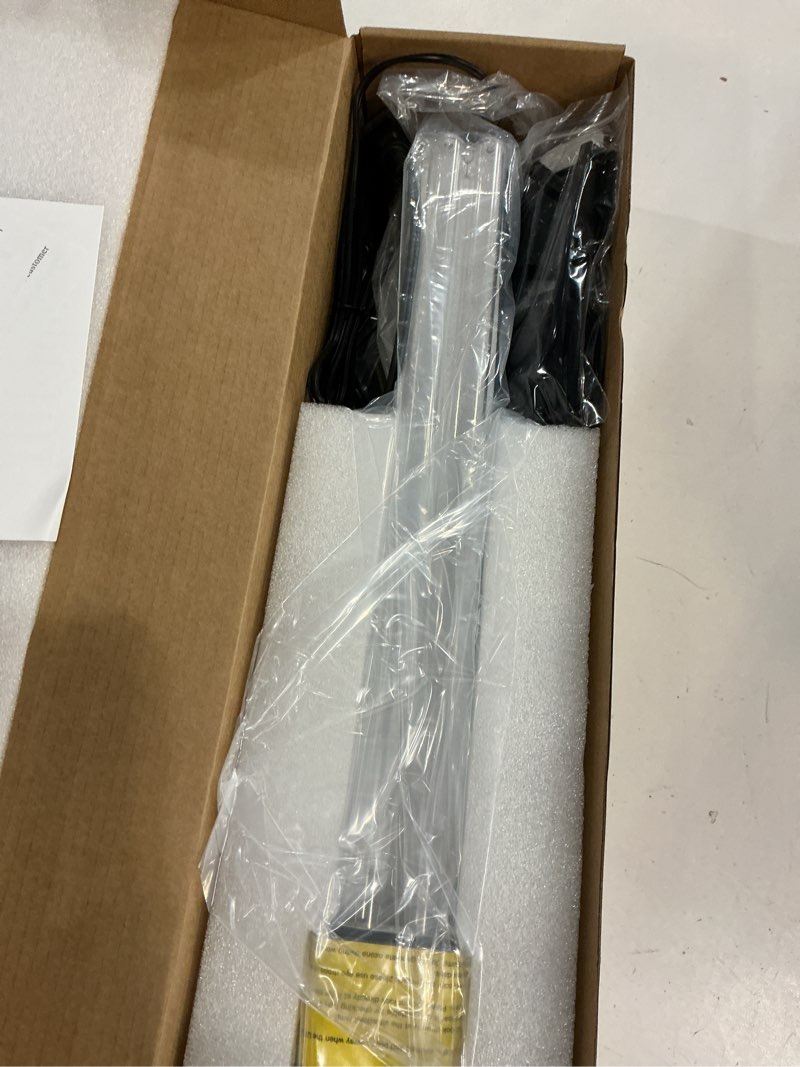 Condition photo showing New/Like New for home disinfection device, uv light sanitizer,uvc 38w ultraviolet light for room, 3- speed timing and remote control,uv lamp for whole room black