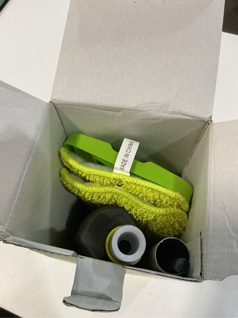 Condition photo showing As Is for kids spray mop, fun & functional toddler mop cleaning set,real working mini mop, pretend play toy –includes spray bottle,washable microfiber pads, montessori kids cleaning toy set -green green spray mop