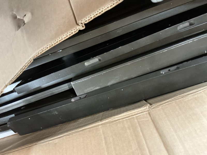 Condition photo showing As Is for KEIKI Queen Size Murphy Bed Chest, Folding Cabinet Wall Bed Frame with Storage Drawers & Shelves, Sp