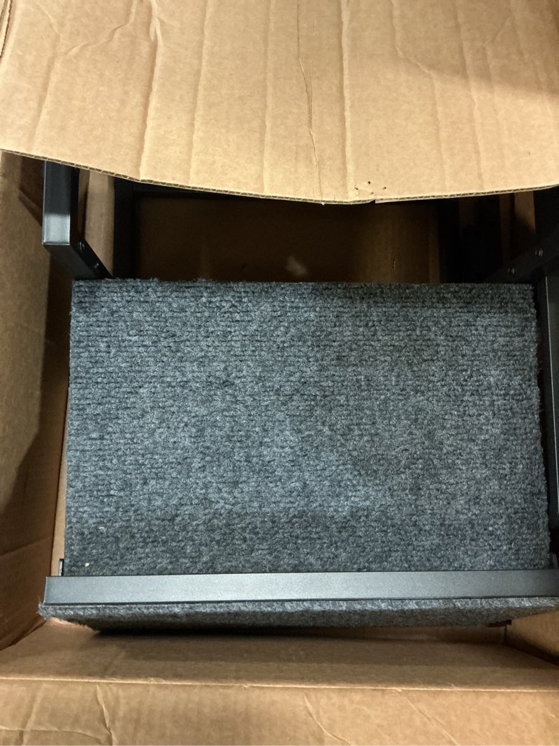 Condition photo showing As Is for 2-Step Stool with Handle for Elderly, Heavy Duty Non-Slip Step Stool for High Beds/Bathtub/Kitchen, Wide Anti-Slip Platform, Supports 450 lbs