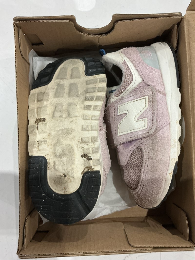 Condition photo showing As Is for (Used, dirty)New Balance Baby Boys' 574 New-b Hook-and-Loop Sneakers 6 Toddler Twilight Haze/Sea Stone