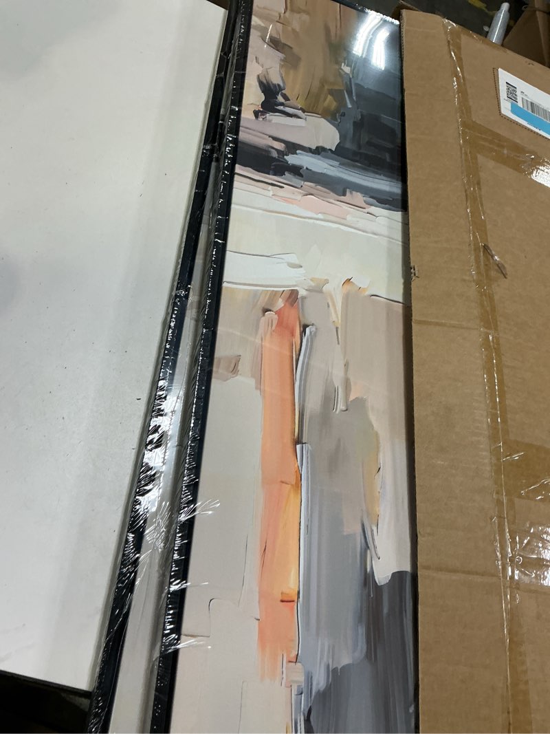 Condition photo showing New/Like New for Large Framed Colorful Abstract Wall Art for Living Room, Set of 2 Canvas Prints Paintings Artwork for Walls, Modern Bright Multicolor Pictures for Hallway Bedroom Office Wall Decor 24x36 24" W x 36" H x 2Pcs Abstract Nights