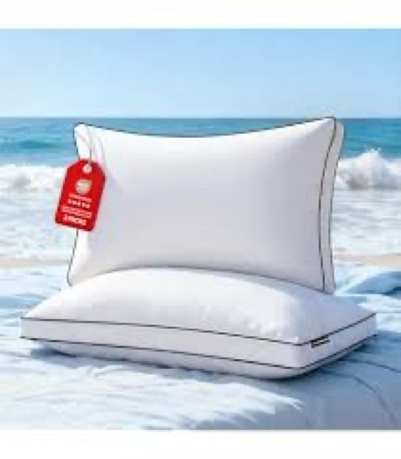 l lovsoul goose feather down pillow king size of 4 ultra soft 100% organic cotton fabric, 700tc,800 