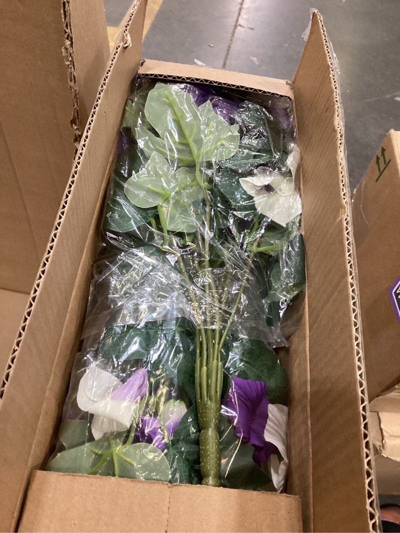 Condition photo showing New/Like New for martine mall artificial flowers for outdoors, 8 bundles realistic fake outdoor flowers, uv resistant