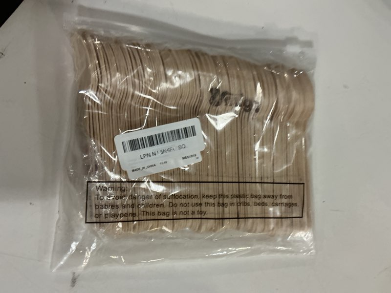 Condition photo showing Good Condition for umigy 100 pieces wooden spoons disposable 5.5'' christmas disposable wooden spoon pattern wooden spoons for hot chocolate wooden tasting spoons for cake cocoa coffee ice cream (hot cocoa)