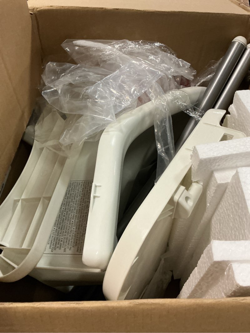 Condition photo showing As Is for Regalo High Chair for Babies and Toddlers, Easy to Clean, Sturdy Award Winning Brand, Removable Oversized Tray with Cup Holder, Five Point Harness, White