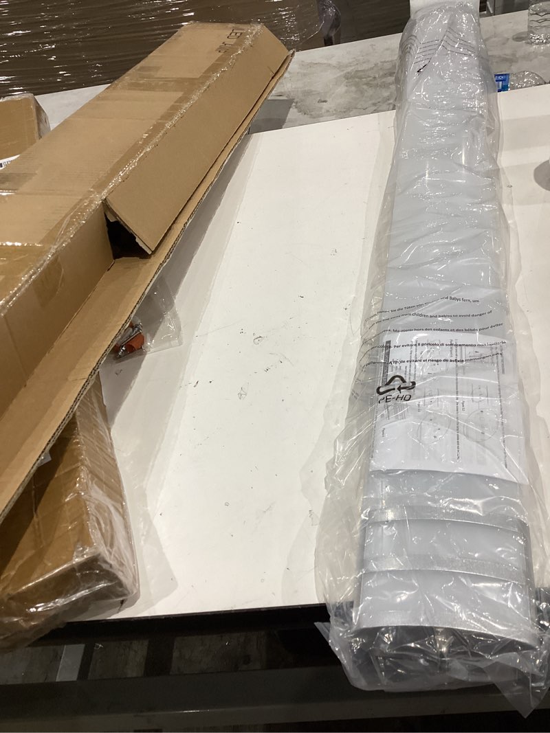 Condition photo showing Good Condition for antlux ntlux 4ft led flush mount puff lights, 40w 4500lm, 5000k daylight white, 48 inch linear led kitchen ceiling lighting fixtures for laundry, craft room, fluorescent light replacement