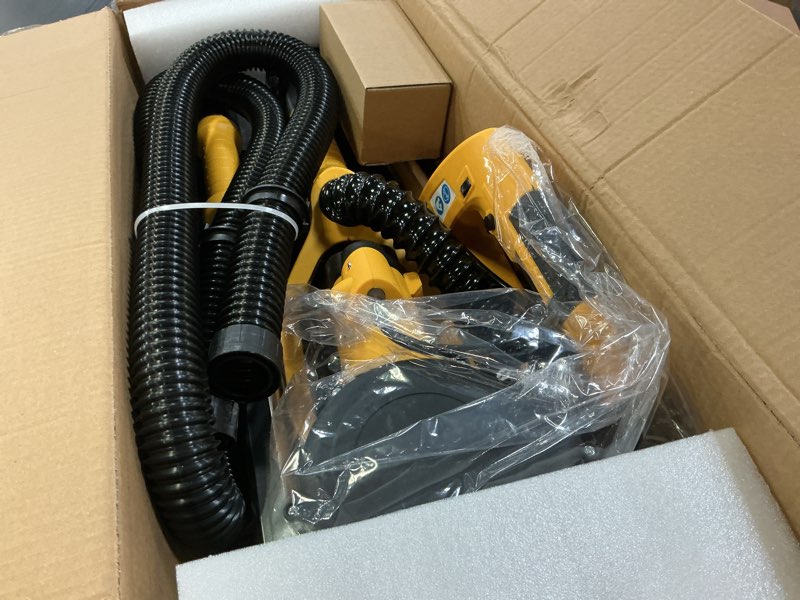 Condition photo showing Good Condition for drywall sander, 750w powerful electric drywall sander with vacuum attachment, auto dust collection, 7 variable speed 900-1800rpm, dustless wall sander with long power cord for popcorn ceiling, drywall