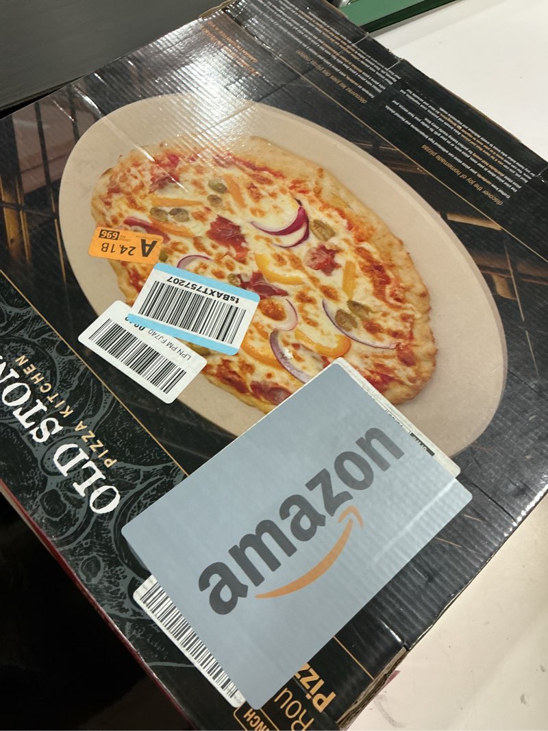 Condition photo showing Good Condition for Old Stone Round Pizza Stone, 16-Inch