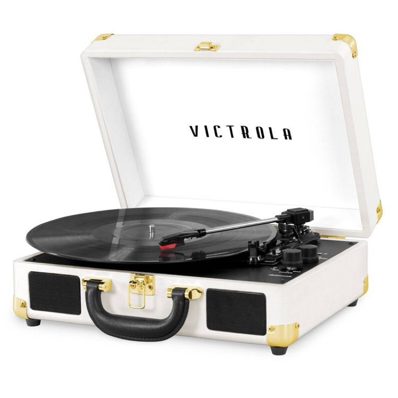 Victrola Journey 3-Speed Bluetooth Suitcase Record Player: Belt Drive,