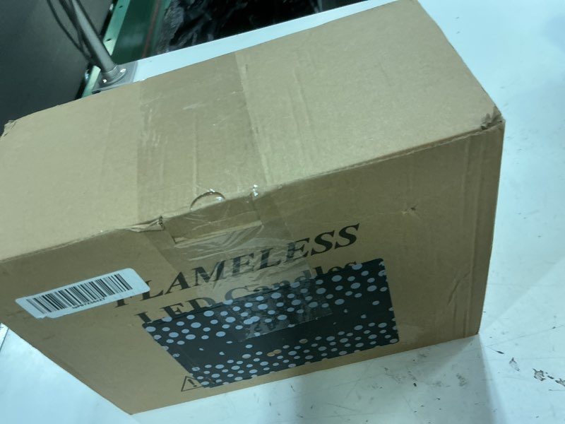 Condition photo showing New/Like New for vinkor flameless candles (burgundy set of 9)