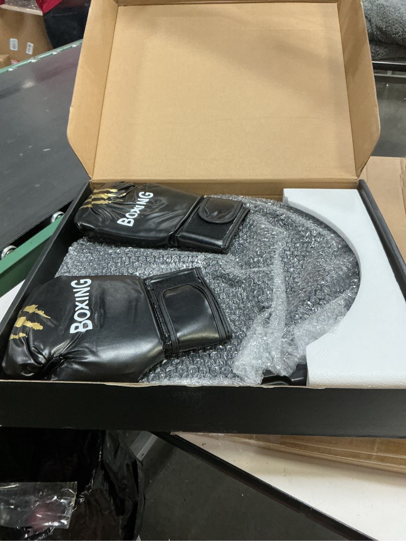 Condition photo showing Good Condition for Music Boxing Machine, Interactive Punching Trainer with Boxing Gloves, Large Size Wall Mounted Electronic Boxing Target for Adult Kids, 9 Modes & 9 Speeds Black