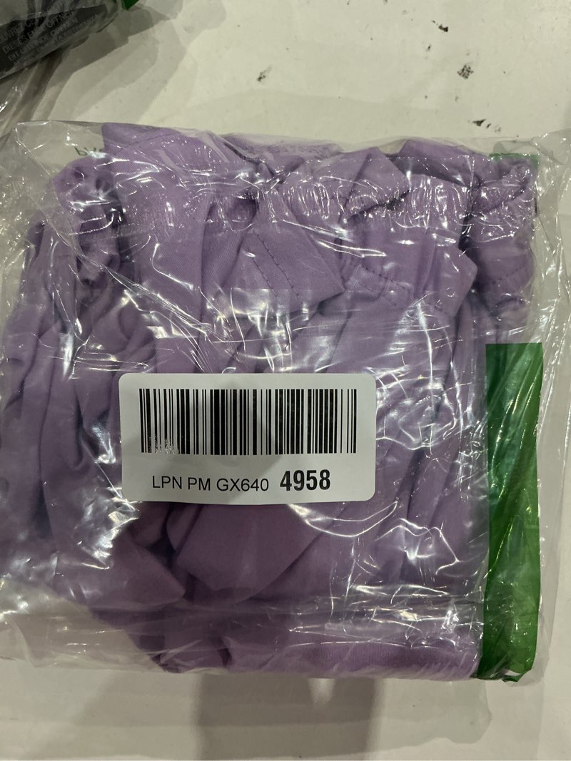 Condition photo showing Good Condition for outfeel women two piece short set summer sweatsuit beach outfits sleeveless tunic top and shorts lounge set large purple