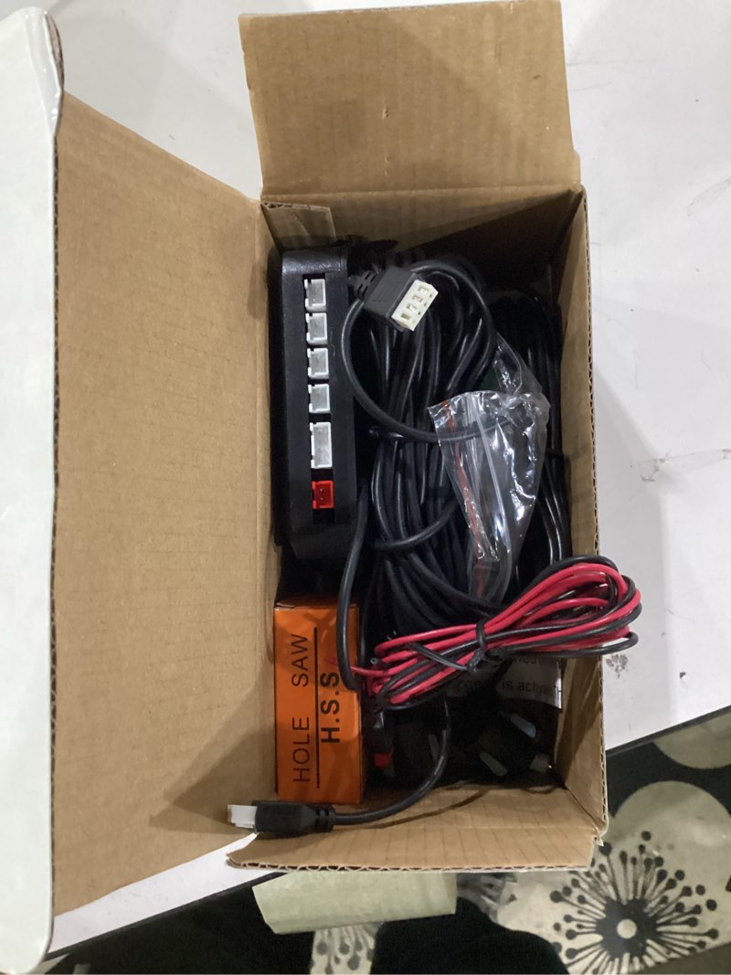 Condition photo showing New/Like New for Parking Sensor Kit Backup Sensor Kit Reverse Sensor for Car 18 Color Options for Probes Adjustable Alarm Volume Professional Sensore de Reversa para Carro Safe Driving Assistant?Black? 4-1 Black