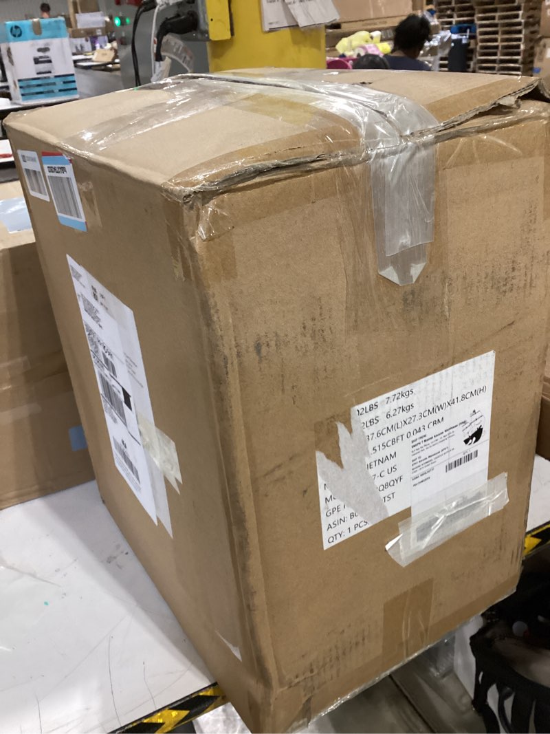 Condition photo showing As Is for amazon basics high security micro cut paper shredder, 8 sheet capacity, cd and credit card shredder 