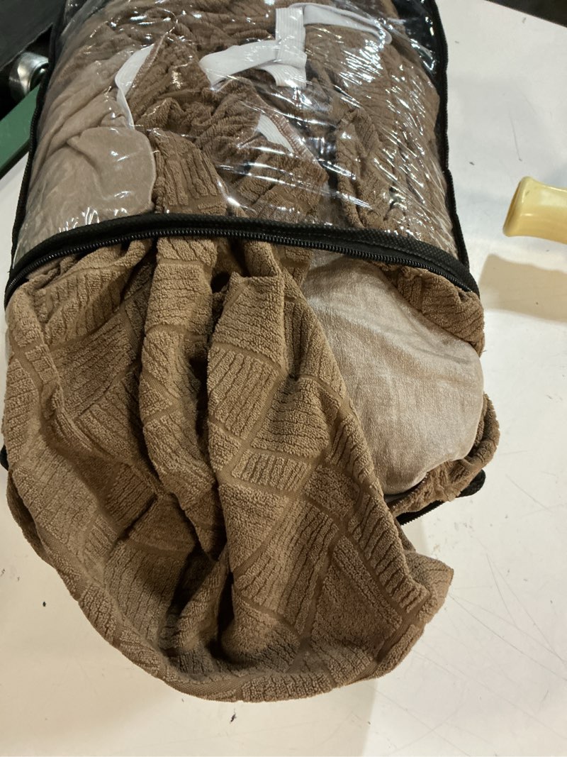 Condition photo showing Good Condition for maxijin waterproof recliner covers for large recliner 3 pieces oversized recliner chair covers, washable lazy boy reclining slipcovers with pockets for pet, kids (xl recliner, light coffee new) xl recliner light coffee