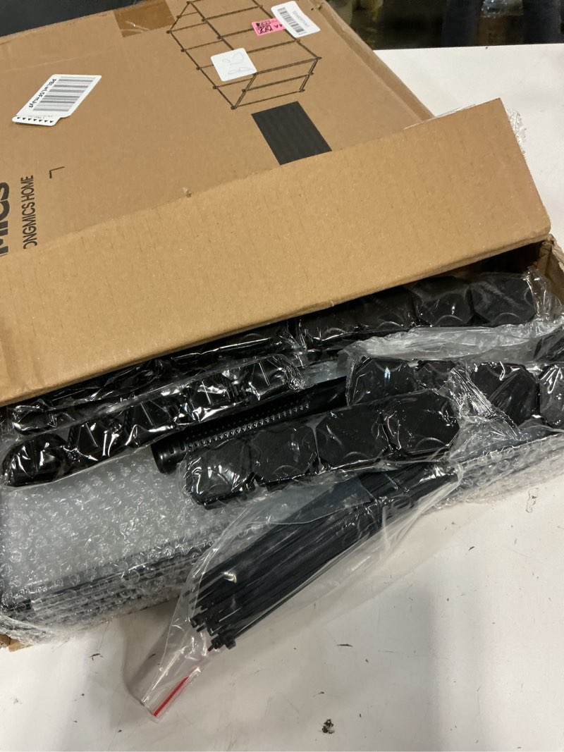 Condition photo showing Good Condition for SONGMICS Pet Playpen with Floor, Small Animal Pen, Pet Fence Indoor, DIY Plastic Enclosure for Hamsters, Rabbits, Hedgehogs, Ferrets, 56.3 x 28.7 x 18.1 Inches, White ULPC02W 56.3" x 28.7" x 18.1" White