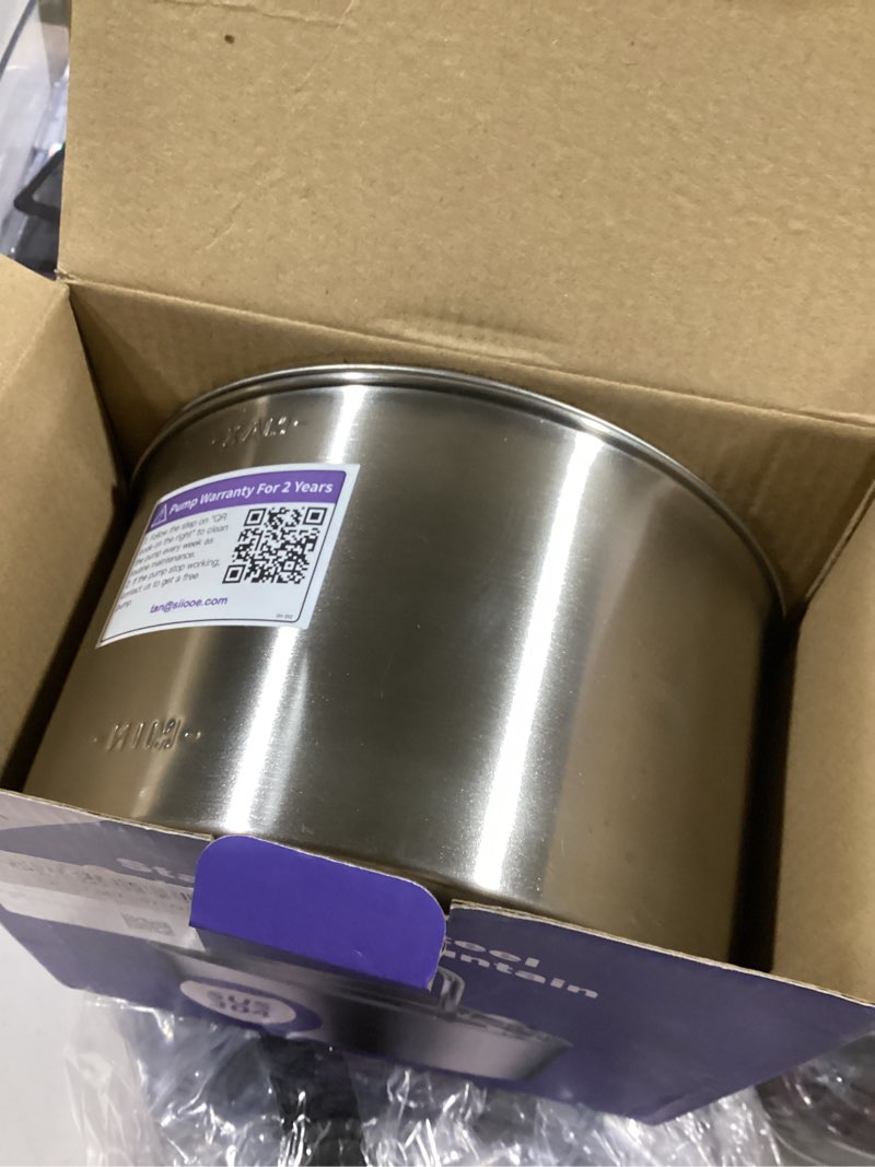 Condition photo showing Good Condition for cat water fountain stainless steel: cat fountain for drinking - pet water fountain for cats inside - 74oz/2.2l quiet cats water bowl dispenser - kitten drinking fountains - 6 filters + 3 sponges 74oz fountain+6 filters +3 sponges