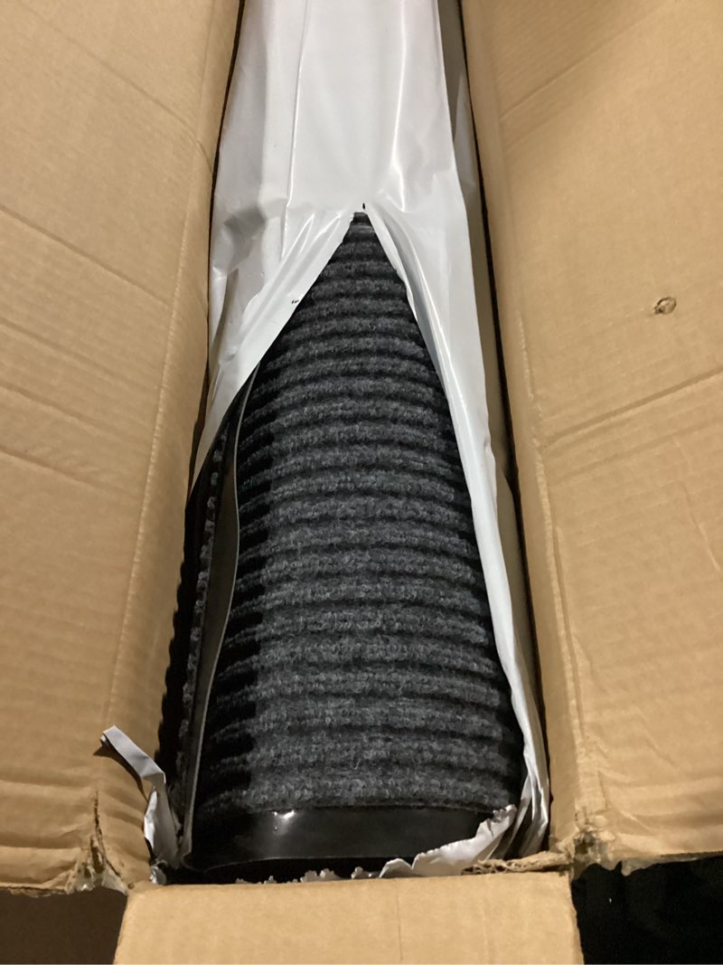 Condition photo showing Good Condition for MYOYAY Carpet Runner, 3ft x 10ft Hallway Runner with PVC Non-Slip Backing Indoor Outdoor Floor Mat Area Rugs for Kitchen Balconies Living Room Dining Room Decks Patio (Gray)