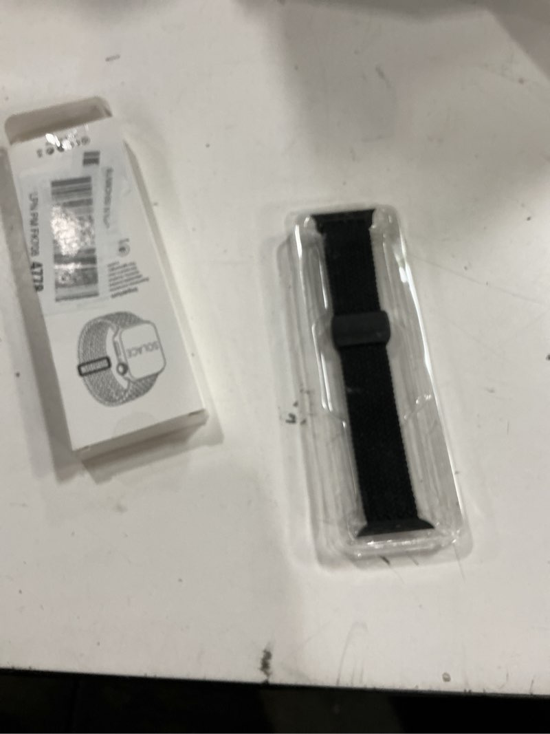 Condition photo showing New/Like New for Solace Bands Imperium Adapt Wide Adjustable Nylon Braided Watch Band - Compatible with All Apple Watches - Solace Apple Watch Bands for Women & Men - Smart Watches Band Series 11-1, Ultra, SE Agave Green 38/40/41/42MM (color may vary ours is black)