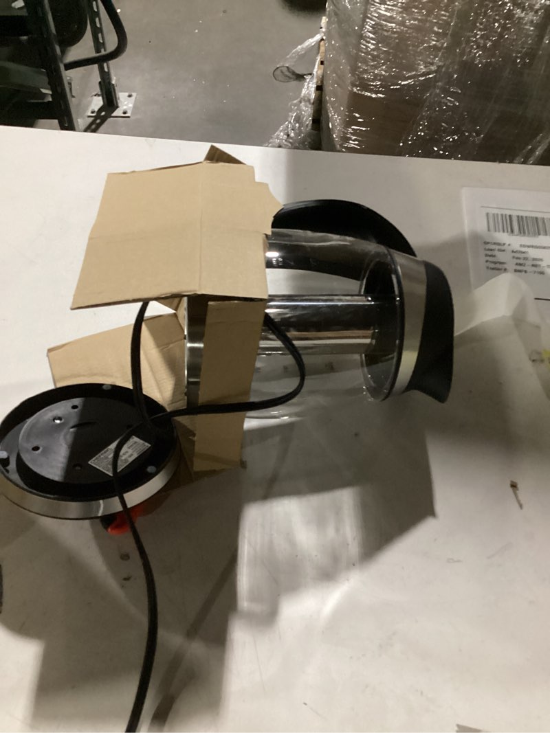 Condition photo showing Good Condition for Chefman Electric Kettle with Temperature Control, 5 Presets LED Indicator Lights, Removable Tea Infuser, Glass Tea Kettle & Hot Water Boiler, 360° Swivel Base, BPA Free, Stainless Steel, 1.8 Liters 1.8L - Stainless Steel - Tea Infuser - Temperature Control