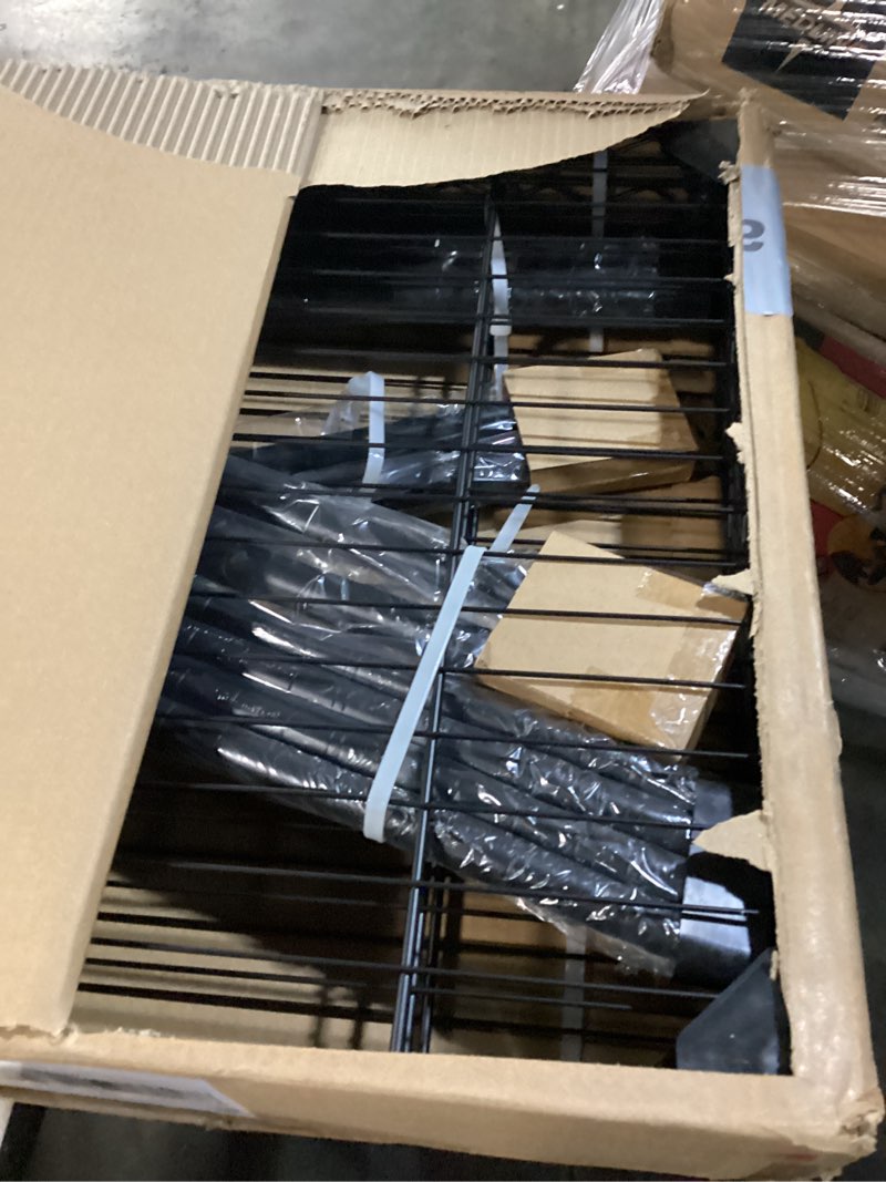 Condition photo showing Good Condition for P5 Rolling Clothes Rack Heavy Duty, Clothing Racks for Hanging Clothes, Garment Rack with Wheels, 3 Tiers Portable Closet Rack 39.4'' W × 20.5'' D × 80.5'' H, Max Load 655 LBS, Black