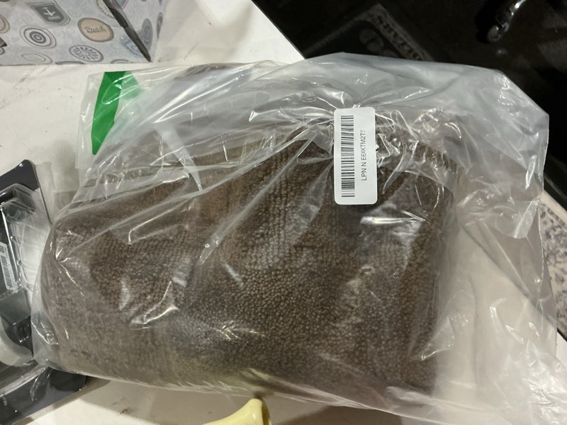 Condition photo showing As Is for beqhause door mat 20" x 32" non slip, washable absorbent floor mats, dirt trapper door mat low-profile front entryway rugs for wet shoes & paws, brown brown 1'8" x 2'8" (rectangular)