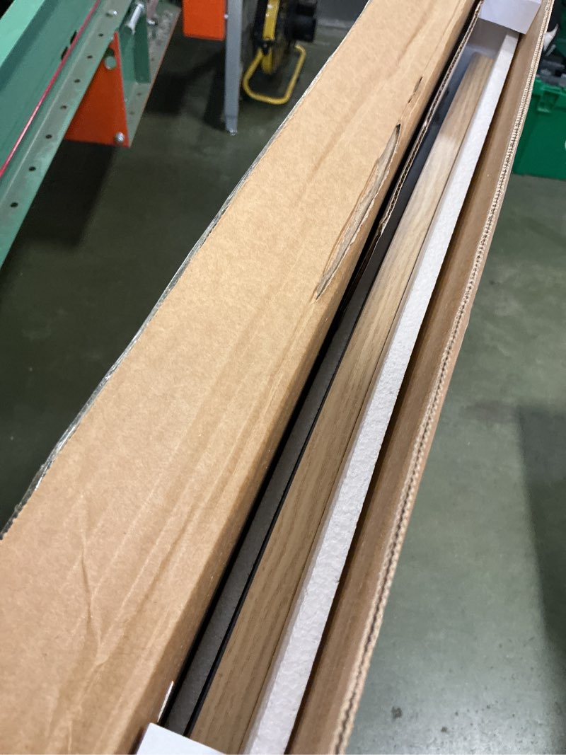 Condition photo showing As Is for GOYLSER Fold Wall Mounted Table Folding Worktable, Addition to Garage/Home Office/Laundry Room/Home Bar/Kitchen & Dining Room 35"x20.5" Natural Wood