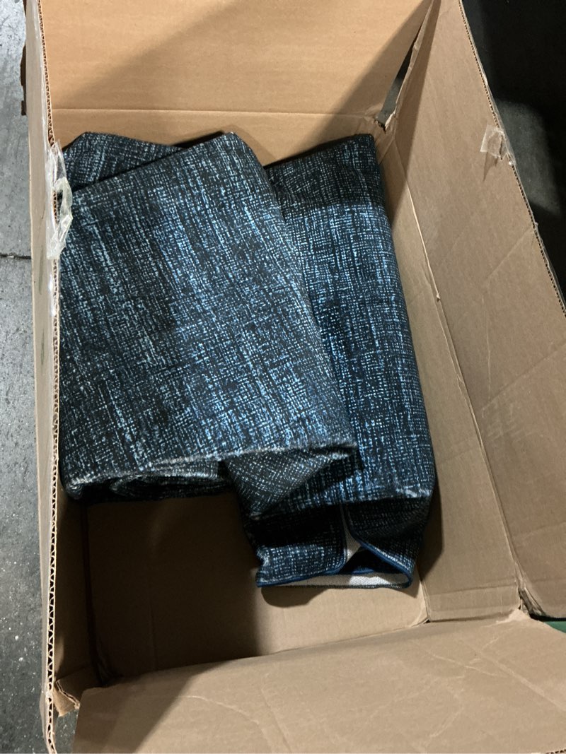 Condition photo showing As Is for 9x12 Area Rugs for Living Room Washable Solid Large Bedroom Rugs Non Slip Soft Modern Abstract Dining Room Throw Carpet Minimalist Classic Plain Area Rug for Nursery Kitchen Home Office, Navy Navy 9' x 12' (Rectangular)