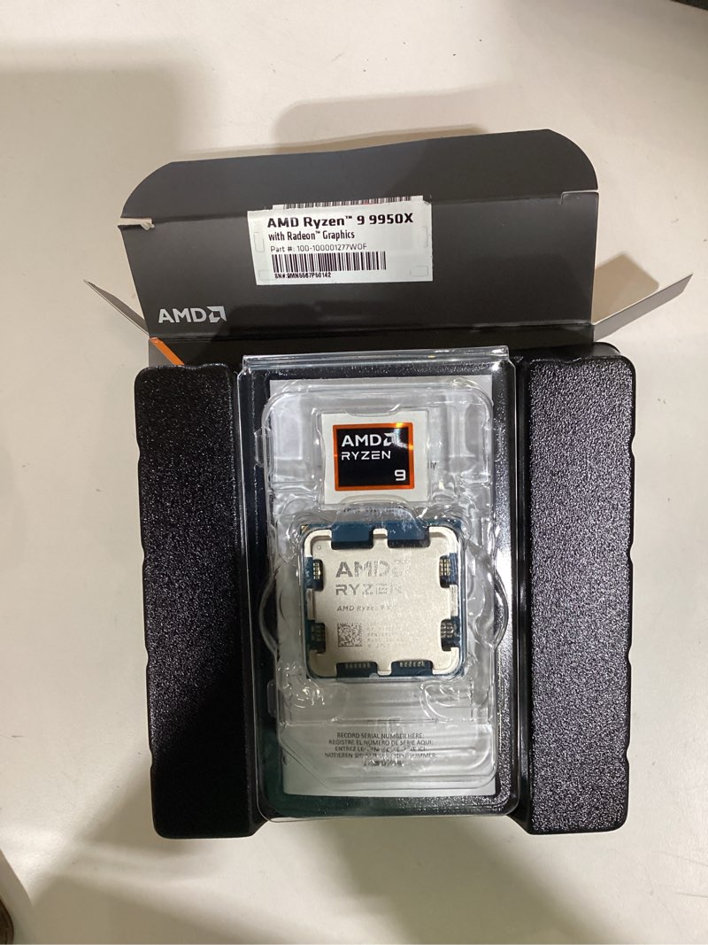 Condition photo showing As Is for amd ryzen™ 9 9950x 16-core, 32-thread unlocked desktop processor