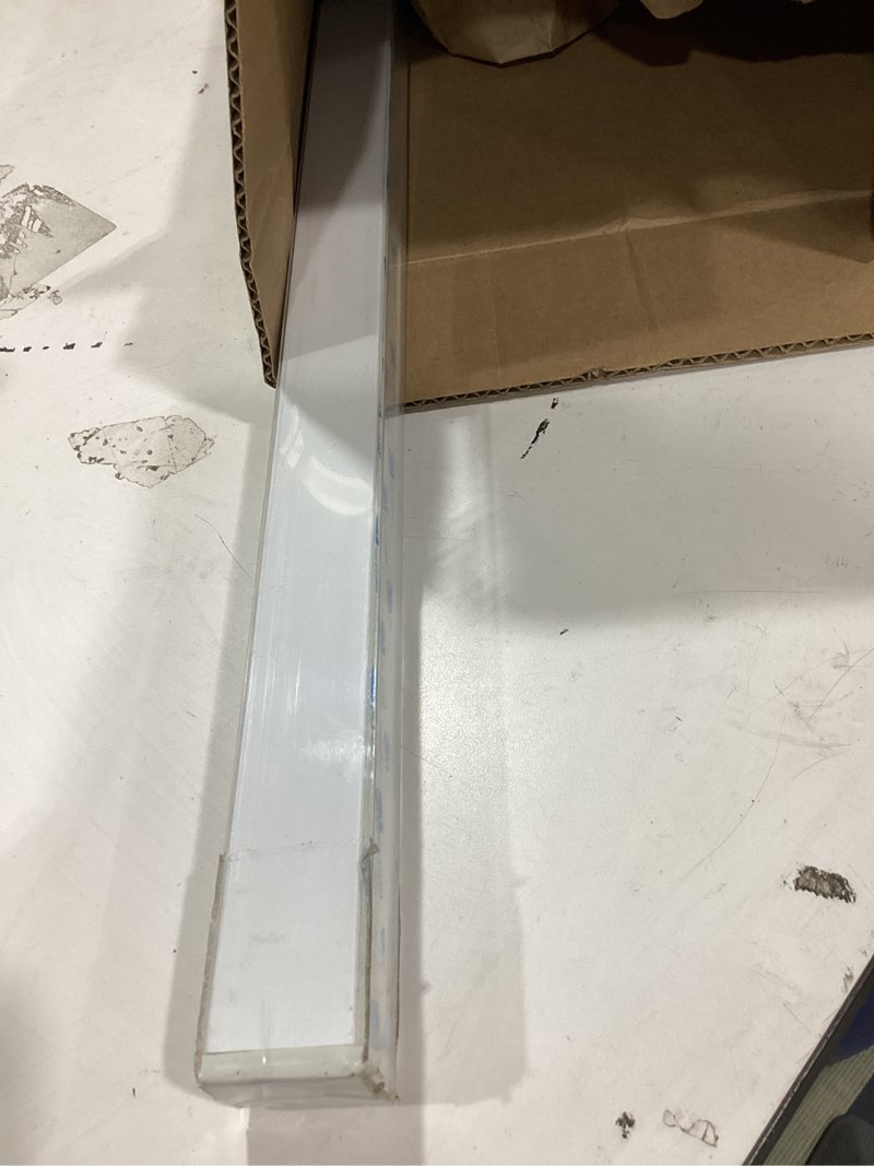 Condition photo showing Good Condition for zstarr pvc light blockers blackout light blockers side tracks for window shades and blinds side tracks for blackout shades easy to instal light blocking strips for bedroom (white, 58",2pcs) l-shaped white-2pcs 58‘’