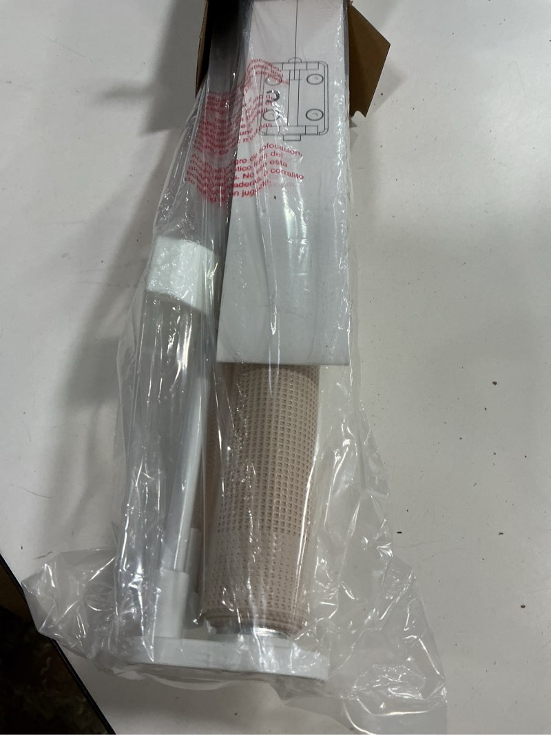 Condition photo showing Good Condition for Retractable Baby Gate for Stairs, 55" Wide Mesh Dog Gate Indoor, 34'' Tall Child Gate for Doorways, Hallways, Deck, Indoor Outdoor Pet Baby Safety Essentials for Home, Beige Beige 34'' Tall x 55'' Wide
