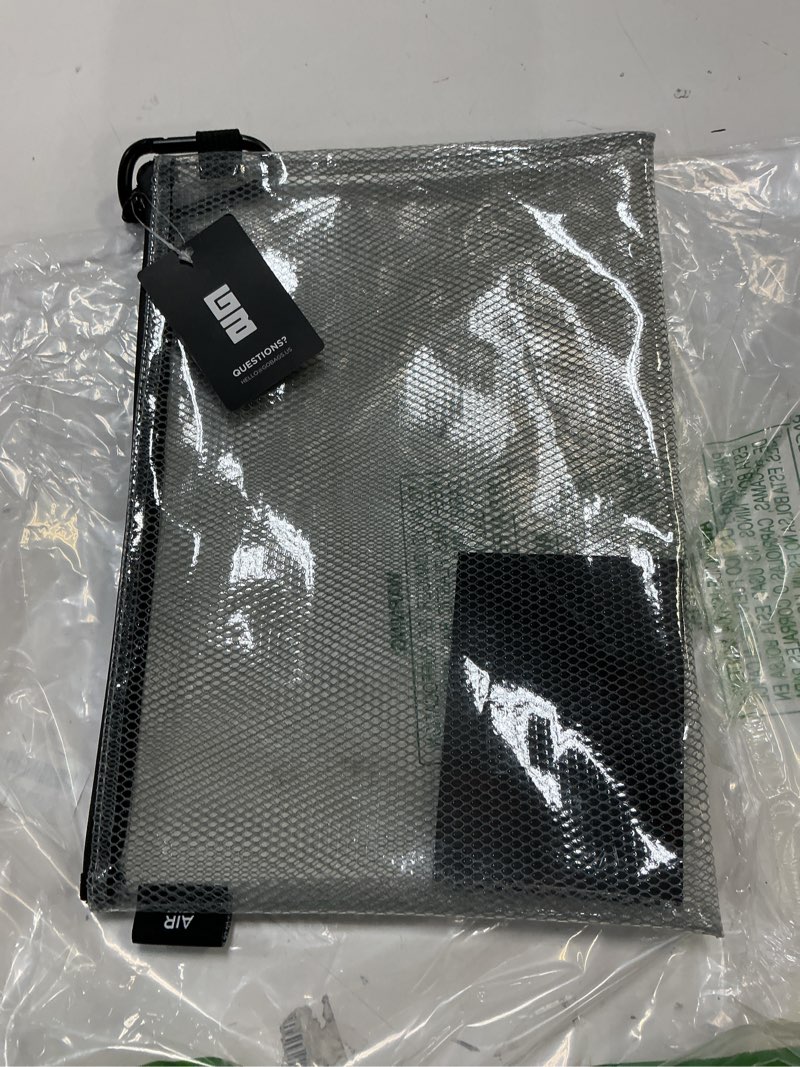 Condition photo showing As Is for gobags air production multi?size clear zipper pouch  – cable organizer & travel gear bag for electronics, camera accessories, tool pouch & small tech storage black multi-size