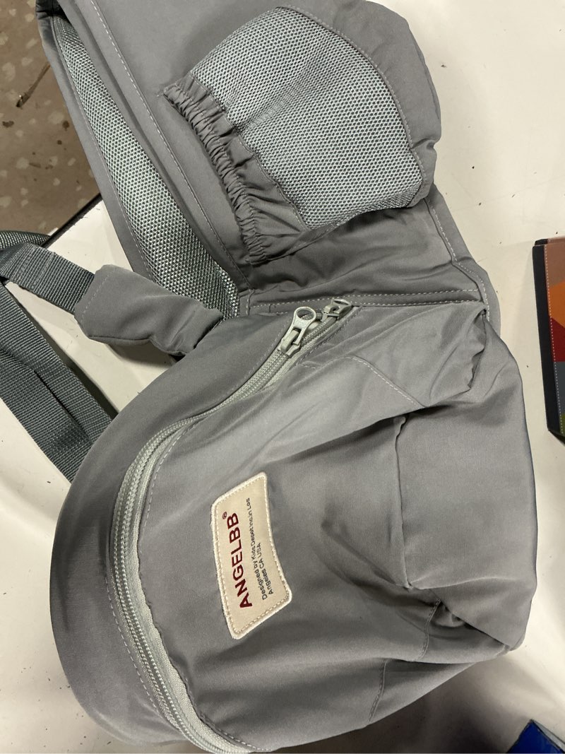 Condition photo showing Good Condition for baby hip carrier with foldable seat 180? up-down for infant,adjustable straps also as waistband extender,huge pockets,ergonomic waist stool for newborn to toddlers gift all-seasons (grey)